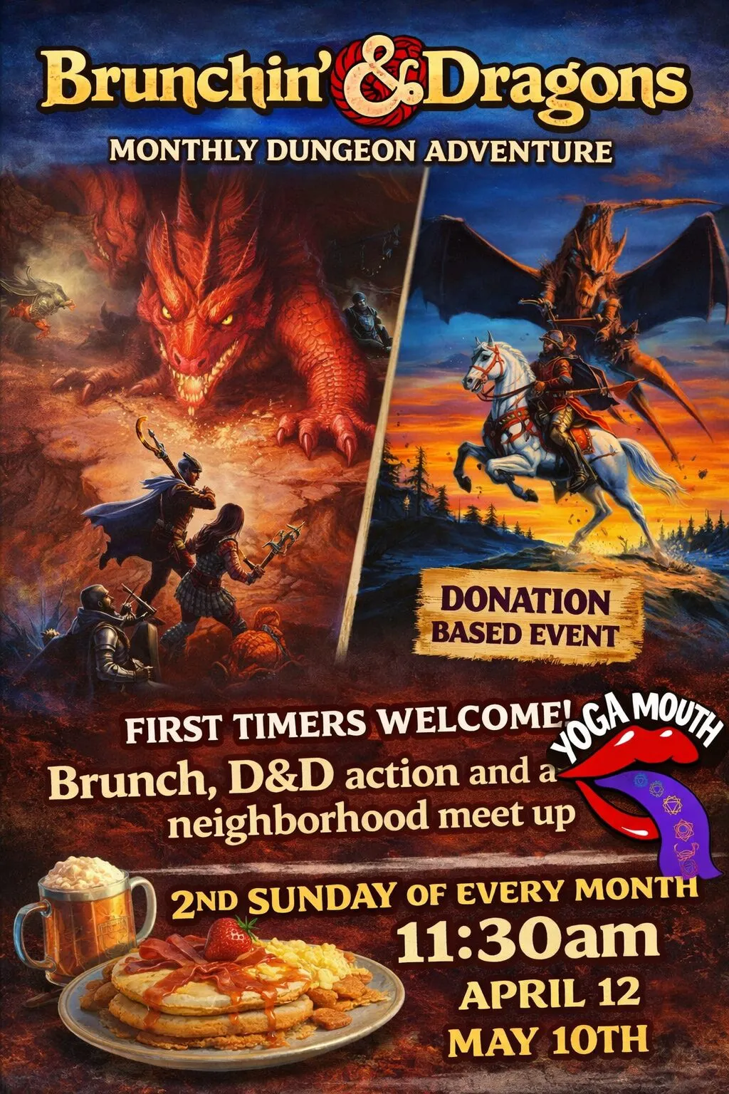 Poster for Brunchin' & Dragons