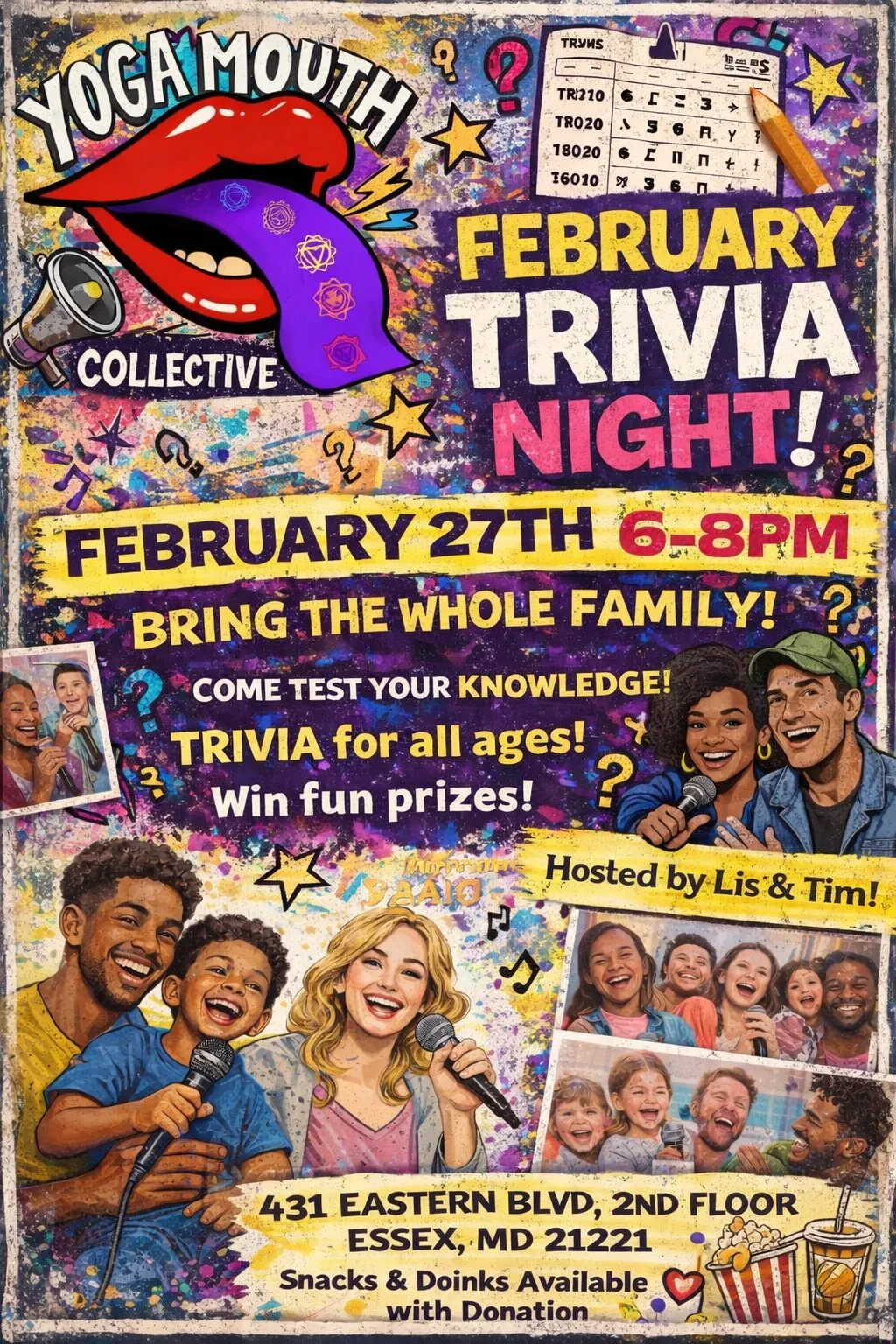 Event poster for Trivia Night